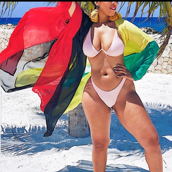 πππColorful Chiffon Beach Cover upsπππ - Picture 2 of 8